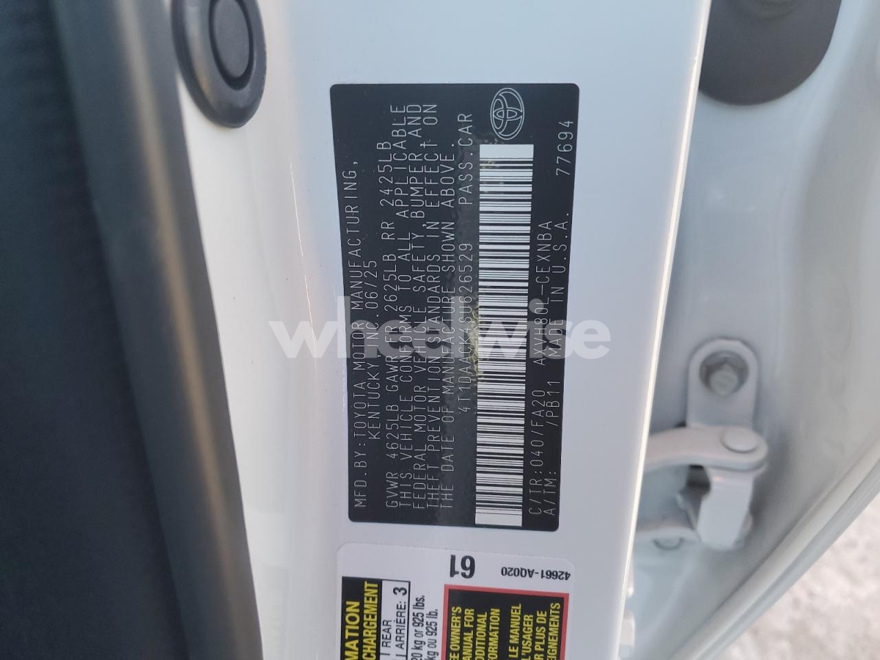 Photo 13 of 2025 TOYOTA CAMRY XSE (VIN 4T1DAACK4SU626529)