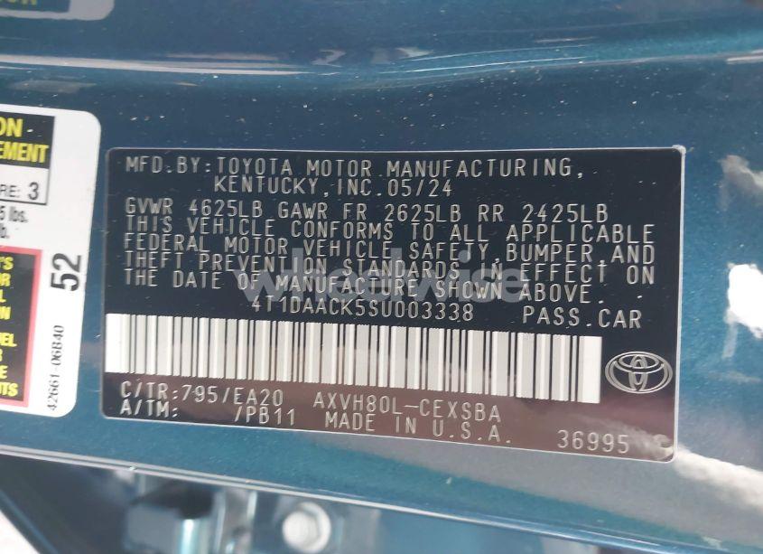 Photo 9 of 2025 Toyota Camry SE (VIN 4T1DAACK5SU003338)