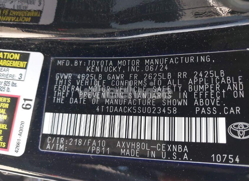 Photo 9 of 2025 Toyota Camry LE (VIN 4T1DAACK5SU023458)