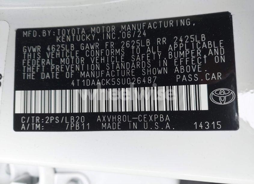 Photo 9 of 2025 Toyota Camry XSE (VIN 4T1DAACK5SU026487)