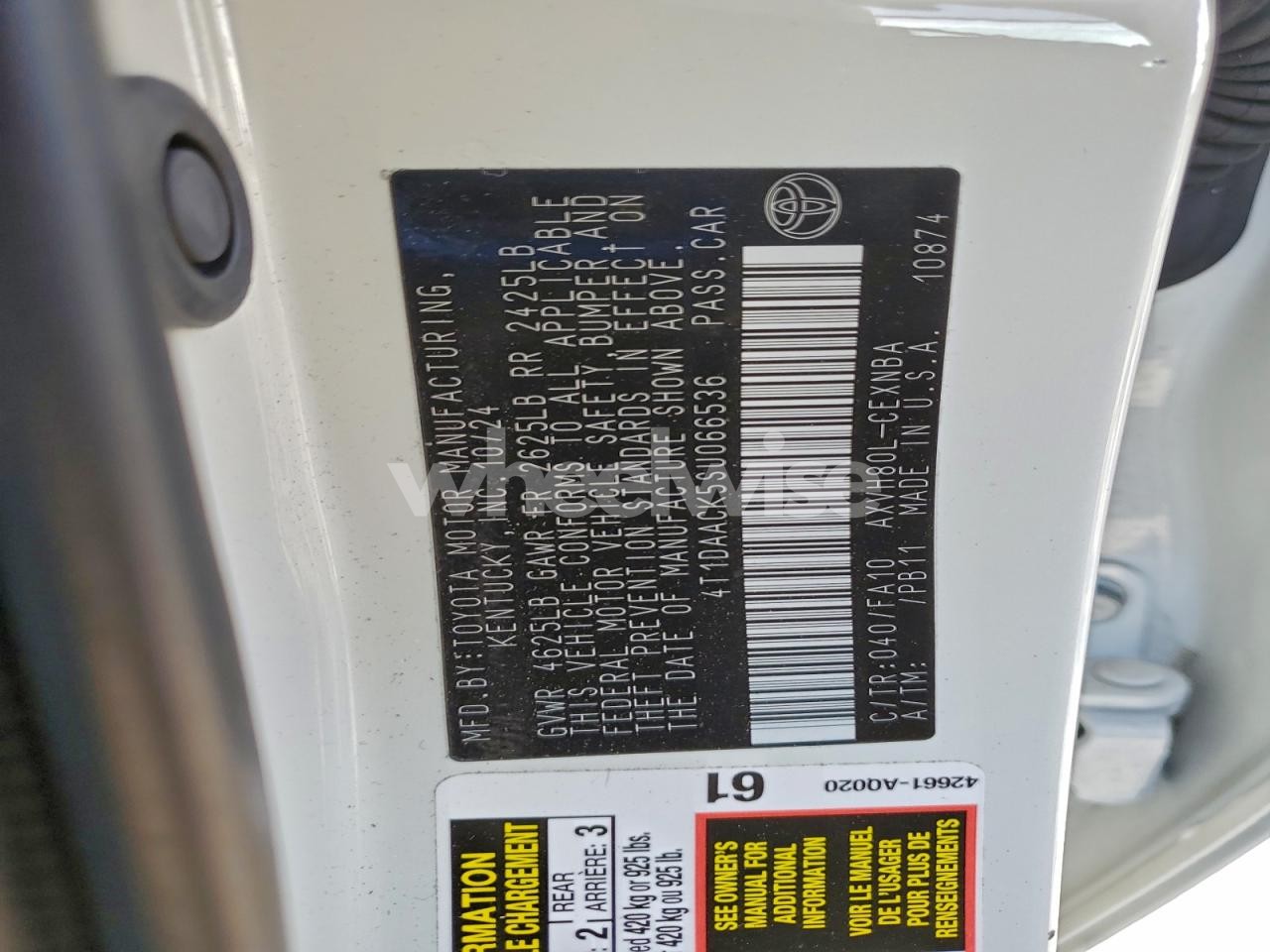 Photo 13 of 2025 TOYOTA CAMRY XSE (VIN 4T1DAACK5SU066536)