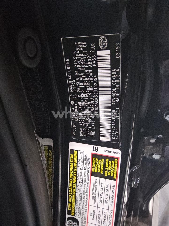 Photo 13 of 2025 TOYOTA CAMRY XSE (VIN 4T1DAACK5SU102094)