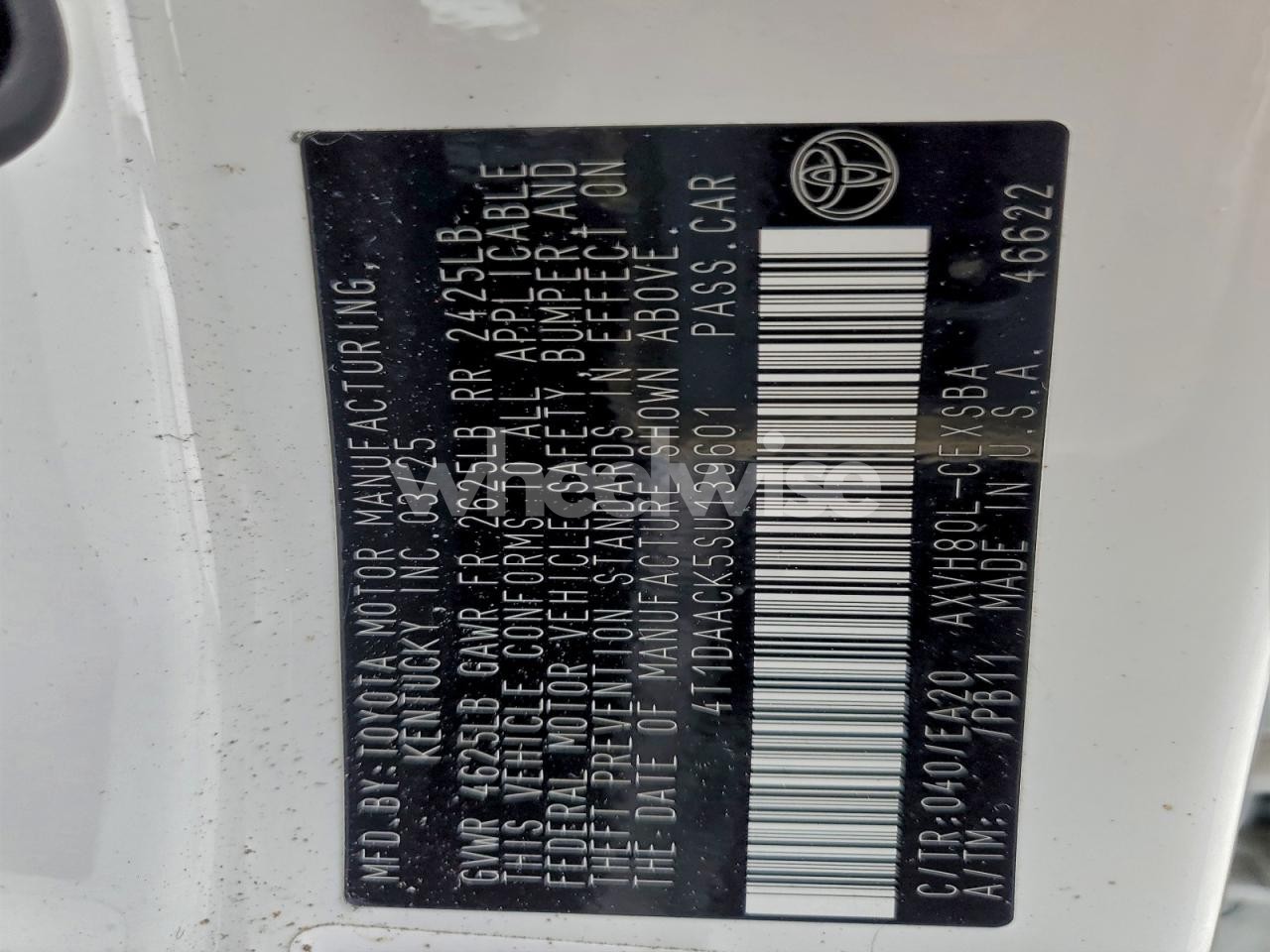 Photo 12 of 2025 TOYOTA CAMRY XSE (VIN 4T1DAACK5SU139601)