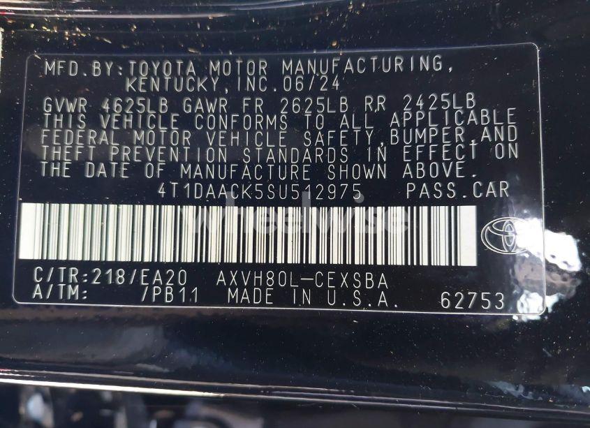 Photo 9 of 2025 Toyota Camry SE (VIN 4T1DAACK5SU512975)