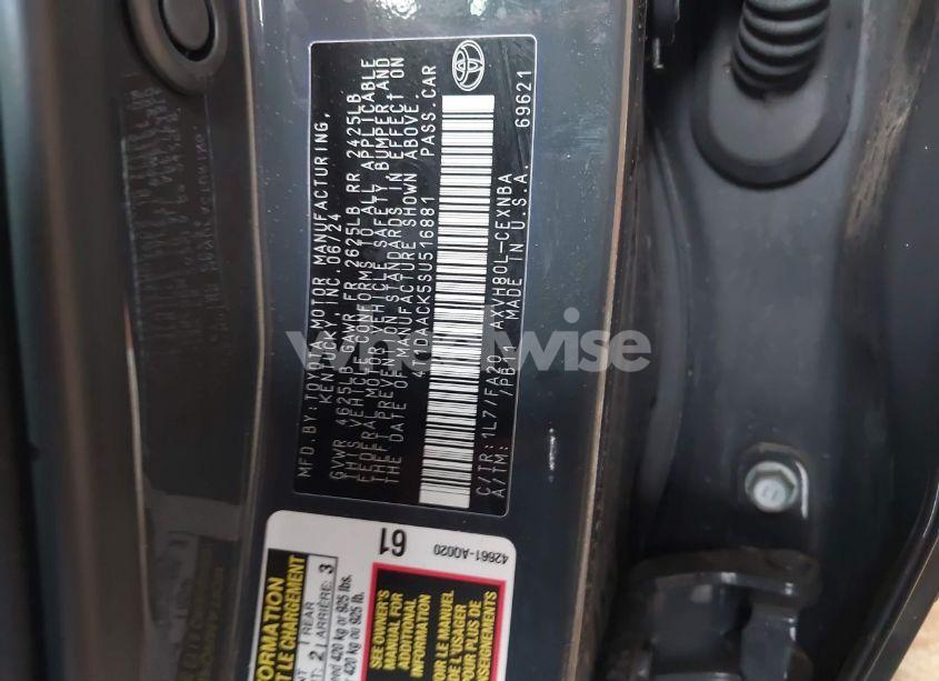 Photo 9 of 2025 Toyota Camry LE (VIN 4T1DAACK5SU516881)