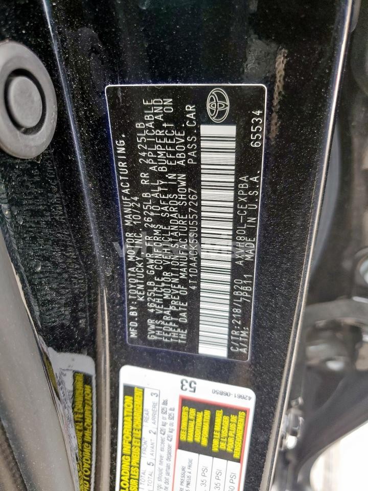 Photo 13 of 2025 TOYOTA CAMRY XSE (VIN 4T1DAACK5SU557267)