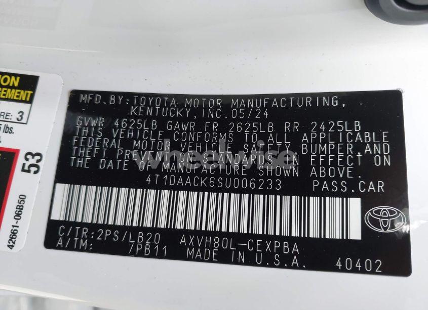 Photo 9 of 2025 Toyota Camry XSE (VIN 4T1DAACK6SU006233)