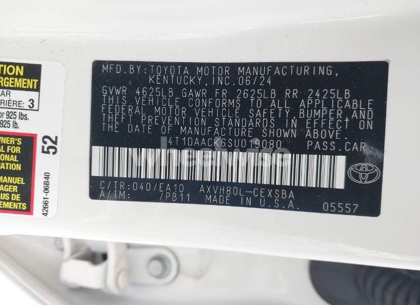 Photo 9 of 2025 Toyota Camry SE (VIN 4T1DAACK6SU019080)