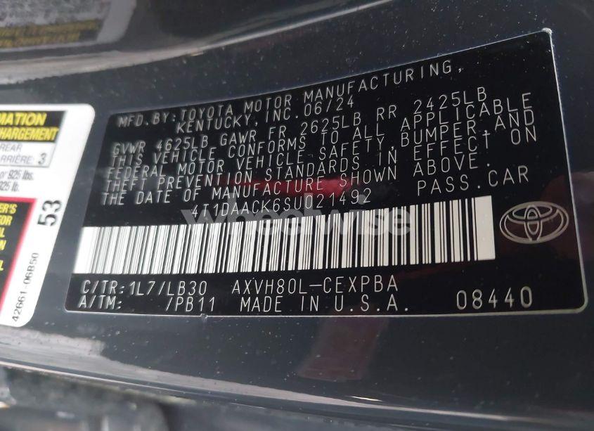 Photo 9 of 2025 Toyota Camry XSE (VIN 4T1DAACK6SU021492)