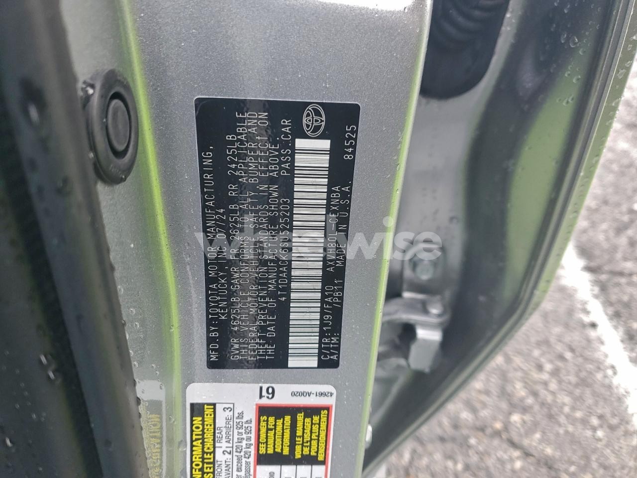 Photo 12 of 2025 TOYOTA CAMRY XSE (VIN 4T1DAACK6SU525203)