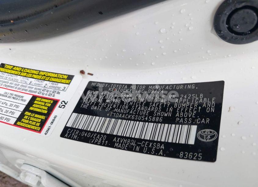 Photo 9 of 2025 Toyota Camry SE (VIN 4T1DAACK6SU545886)