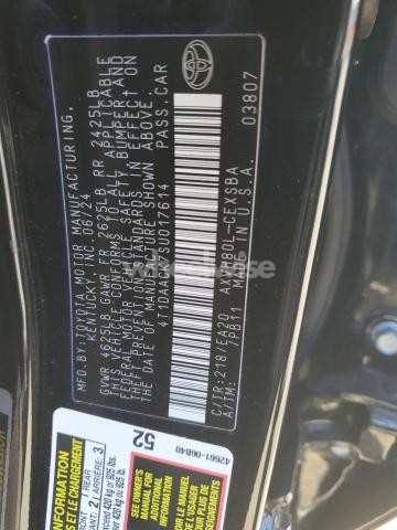 Photo 2 of 2025 TOYOTA CAMRY XSE (VIN 4T1DAACK7SU017614)