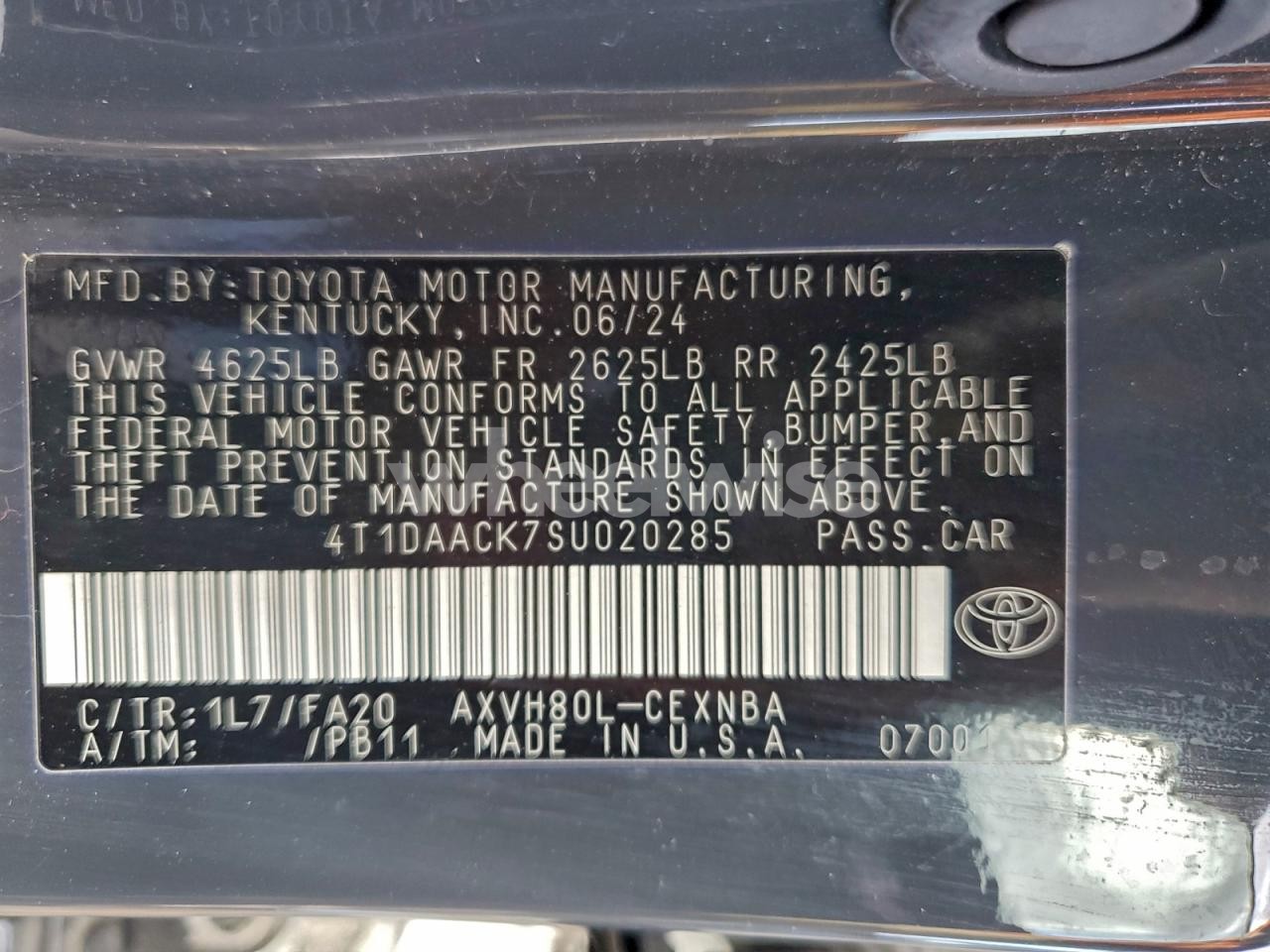 Photo 13 of 2025 TOYOTA CAMRY XSE (VIN 4T1DAACK7SU020285)