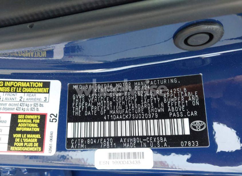 Photo 9 of 2025 Toyota Camry SE (VIN 4T1DAACK7SU020979)