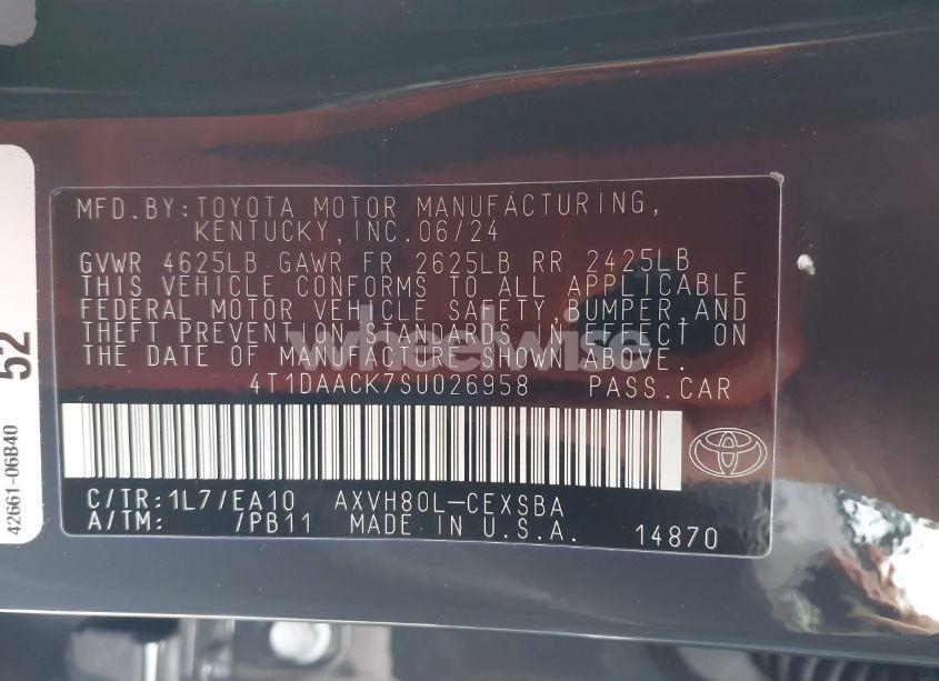 Photo 9 of 2025 Toyota Camry SE (VIN 4T1DAACK7SU026958)