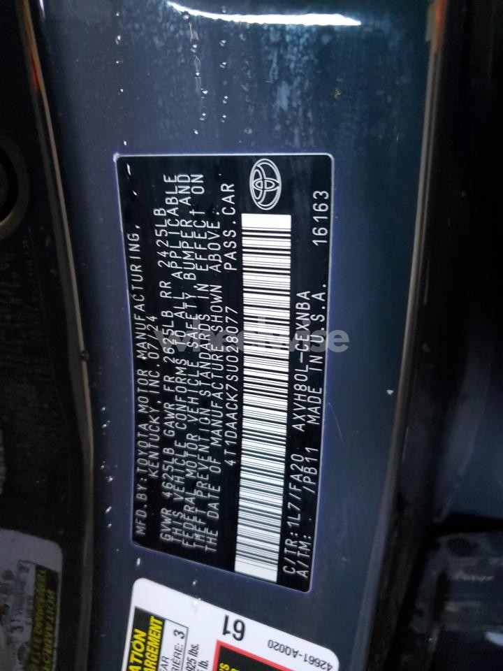 Photo 13 of 2025 TOYOTA CAMRY XSE (VIN 4T1DAACK7SU028077)