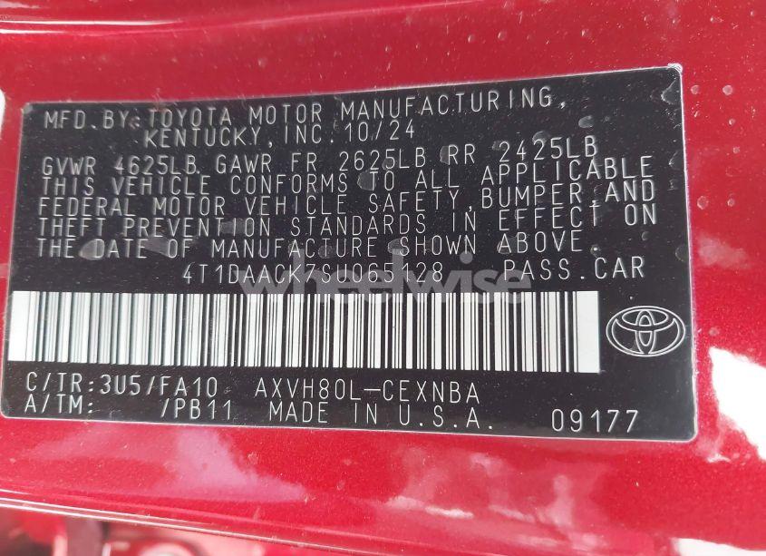 Photo 9 of 2025 Toyota Camry LE (VIN 4T1DAACK7SU065128)