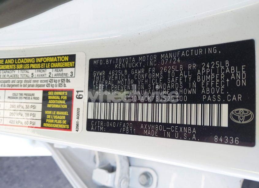 Photo 9 of 2025 Toyota Camry LE (VIN 4T1DAACK7SU525100)