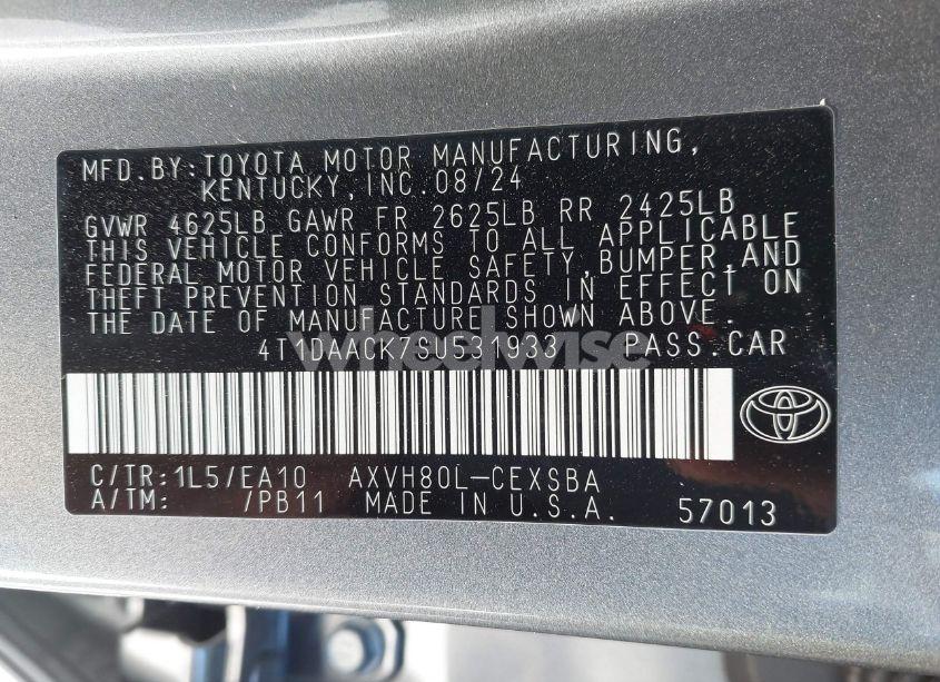 Photo 9 of 2025 Toyota Camry SE (VIN 4T1DAACK7SU531933)