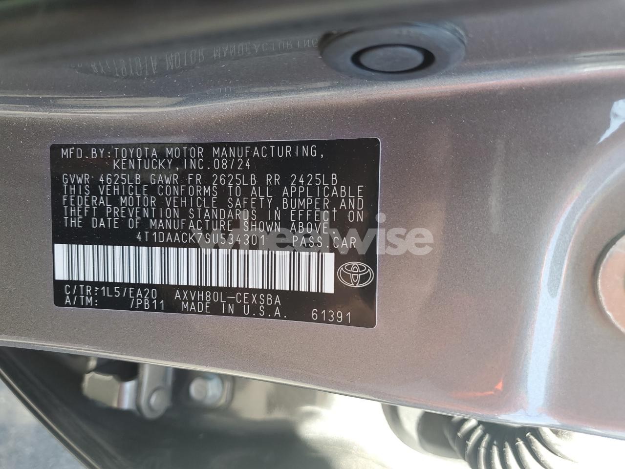 Photo 13 of 2025 TOYOTA CAMRY XSE (VIN 4T1DAACK7SU534301)