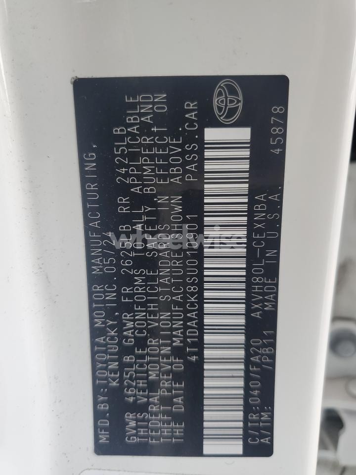 Photo 12 of 2025 TOYOTA CAMRY XSE (VIN 4T1DAACK8SU010901)