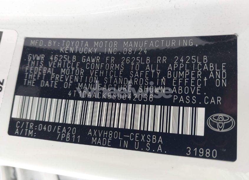 Photo 9 of 2025 Toyota Camry SE (VIN 4T1DAACK8SU042036)