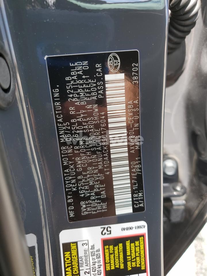 Photo 13 of 2025 TOYOTA CAMRY XSE (VIN 4T1DAACK8SU176044)