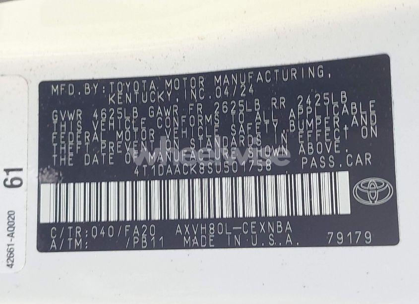 Photo 9 of 2025 Toyota Camry LE (VIN 4T1DAACK8SU501758)