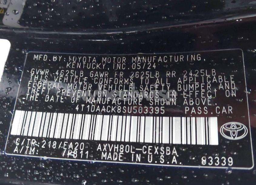 Photo 9 of 2025 Toyota Camry SE (VIN 4T1DAACK8SU503395)