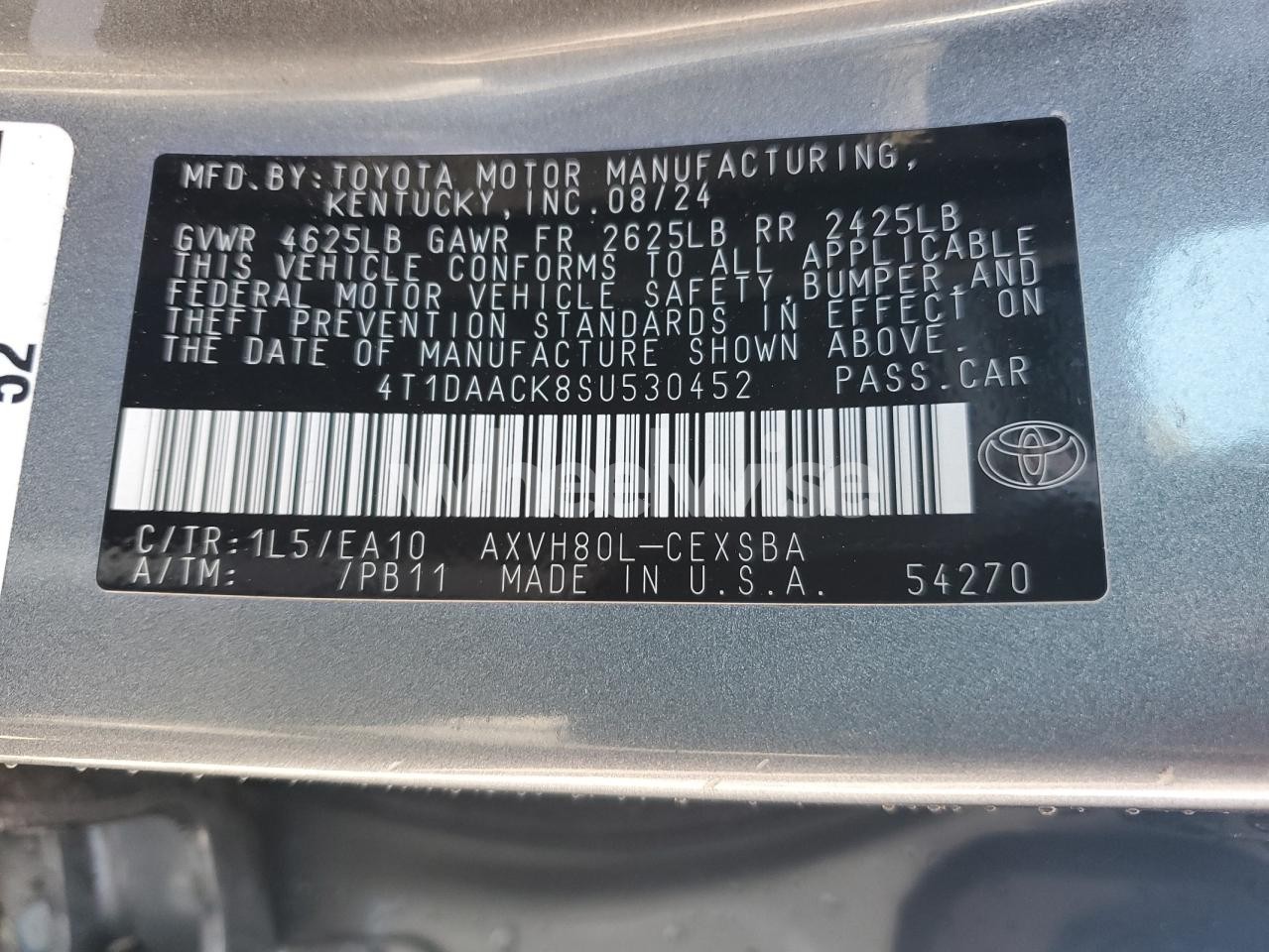 Photo 12 of 2025 TOYOTA CAMRY XSE (VIN 4T1DAACK8SU530452)