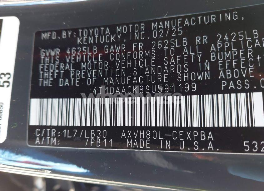 Photo 9 of 2025 Toyota Camry XSE (VIN 4T1DAACK8SU591199)