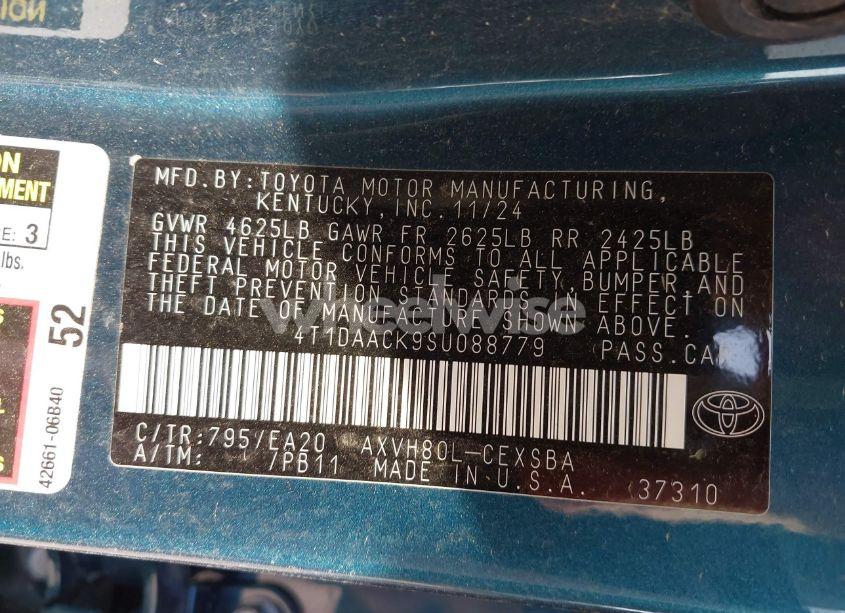 Photo 9 of 2025 Toyota Camry SE (VIN 4T1DAACK9SU088779)