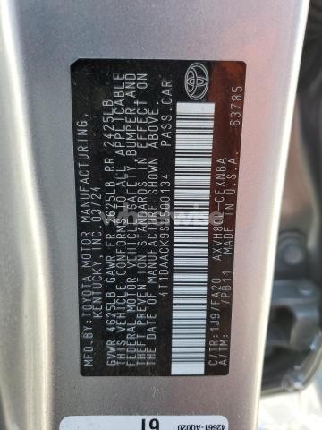 Photo 6 of 2025 TOYOTA CAMRY XSE (VIN 4T1DAACK9SU500134)