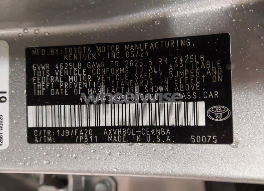 Photo 9 of 2025 Toyota Camry LE (VIN 4T1DAACK9SU506600)