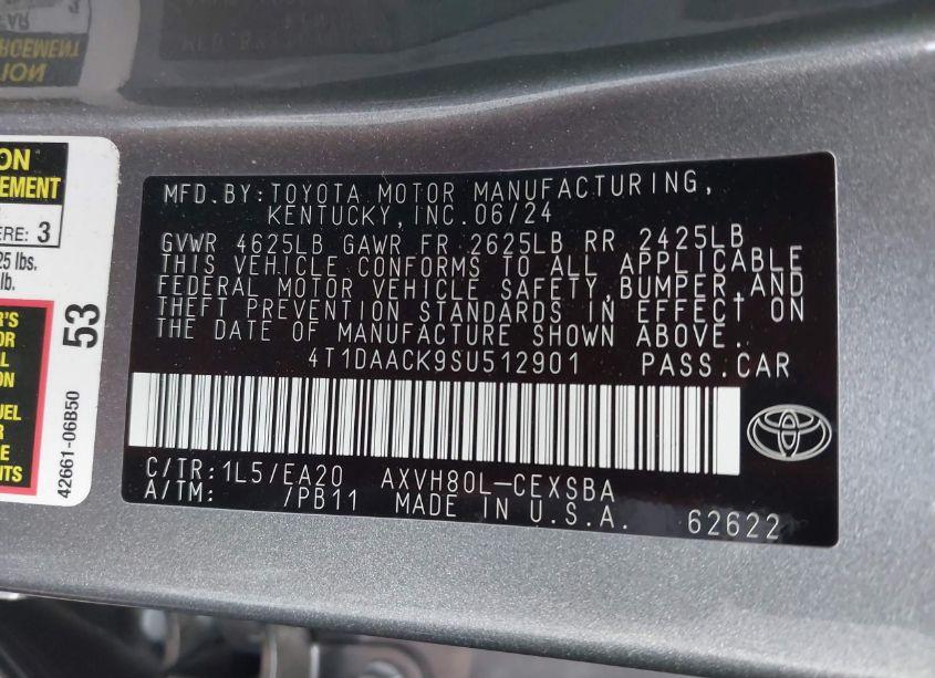 Photo 9 of 2025 Toyota Camry SE (VIN 4T1DAACK9SU512901)