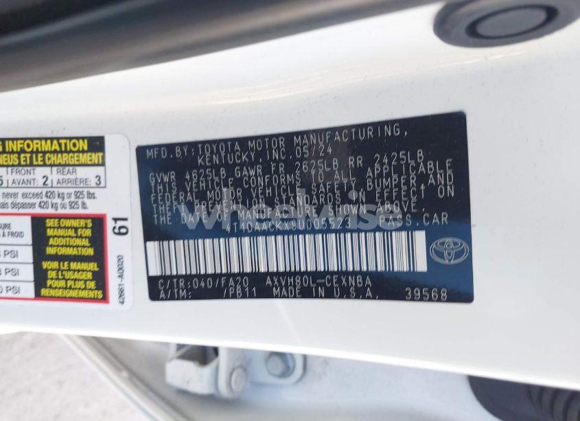 Photo 9 of 2025 Toyota Camry LE (VIN 4T1DAACKXSU005523)