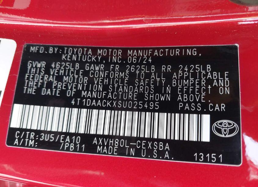 Photo 9 of 2025 Toyota Camry SE (VIN 4T1DAACKXSU025495)