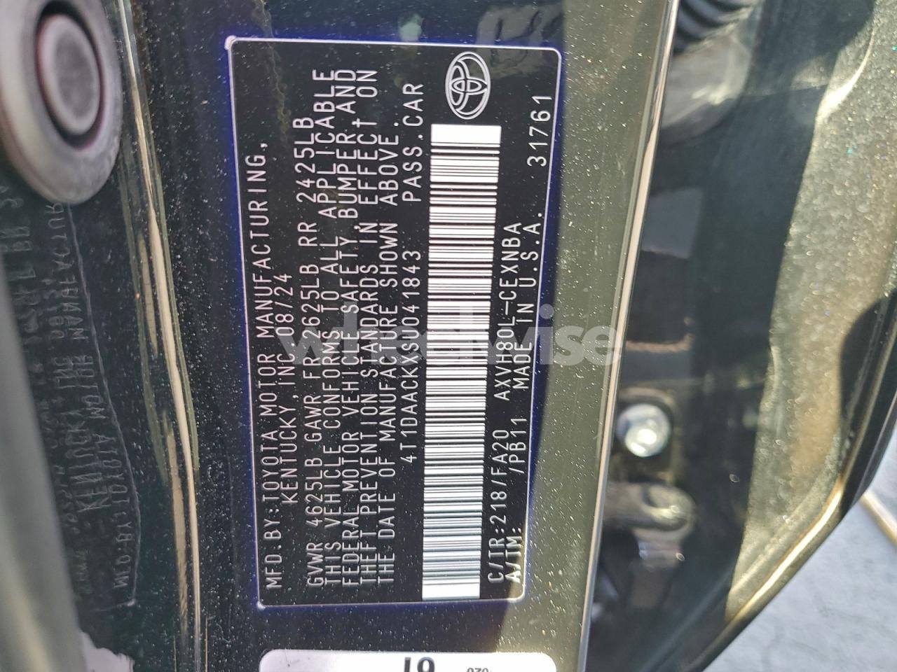 Photo 12 of 2025 TOYOTA CAMRY XSE (VIN 4T1DAACKXSU041843)