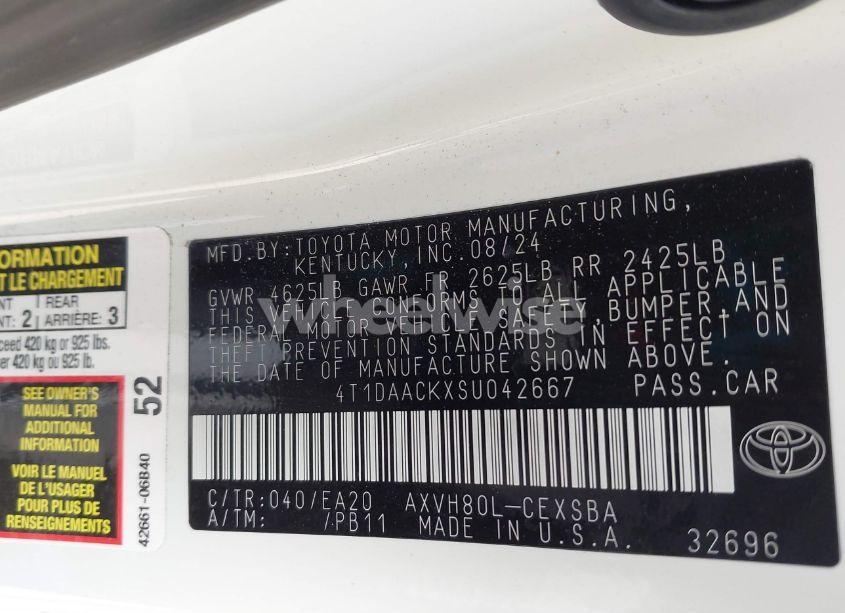 Photo 9 of 2025 Toyota Camry SE (VIN 4T1DAACKXSU042667)