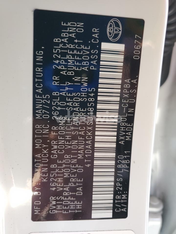 Photo 12 of 2025 TOYOTA CAMRY XSE (VIN 4T1DAACKXSU185845)