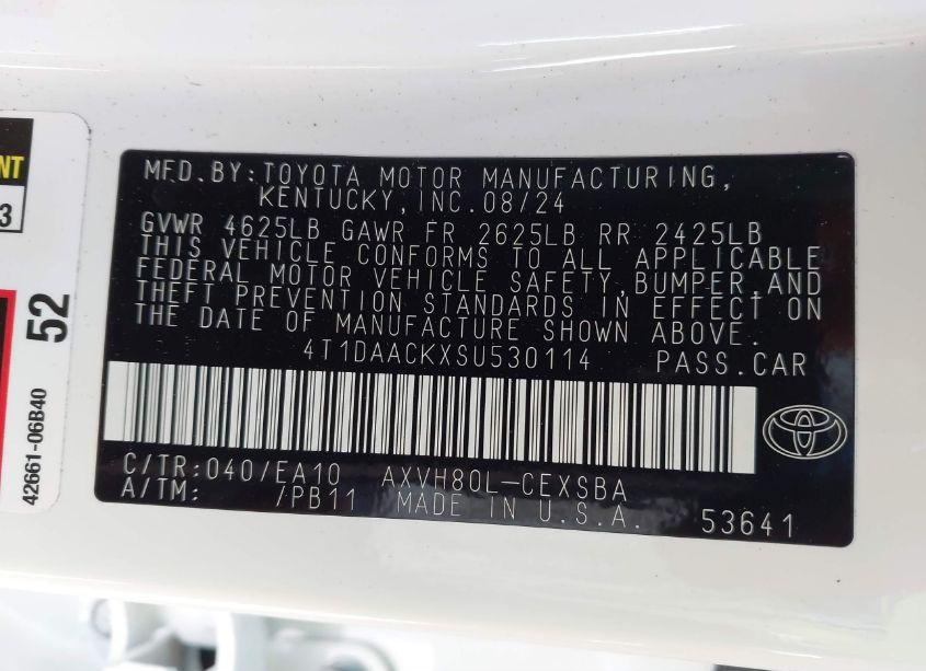 Photo 9 of 2025 Toyota Camry SE (VIN 4T1DAACKXSU530114)