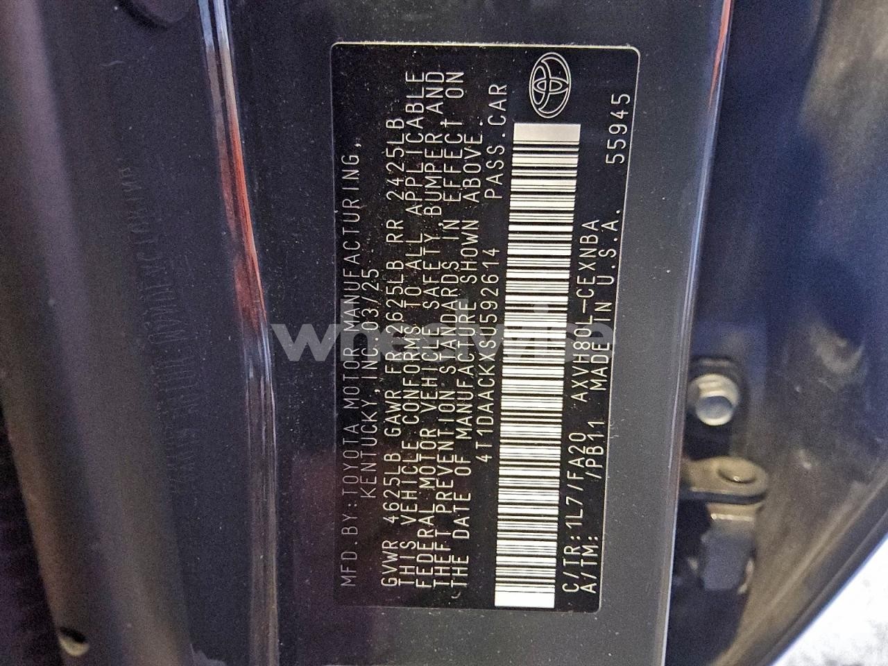 Photo 13 of 2025 TOYOTA CAMRY XSE (VIN 4T1DAACKXSU592614)