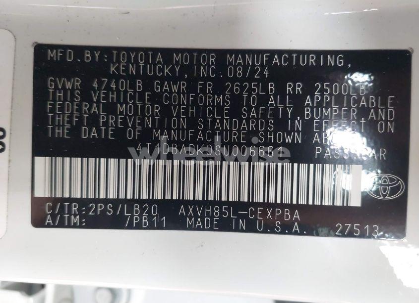 Photo 9 of 2025 Toyota Camry XSE (VIN 4T1DBADK0SU006661)