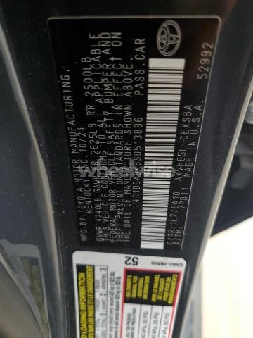 Photo 9 of 2025 TOYOTA CAMRY XSE (VIN 4T1DBADK6SU513886)