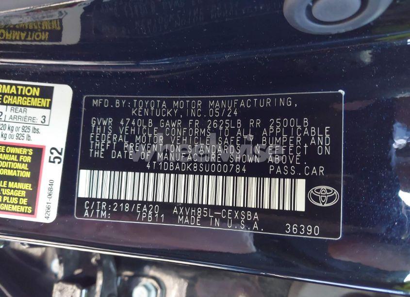 Photo 9 of 2025 Toyota Camry SE (VIN 4T1DBADK8SU000784)