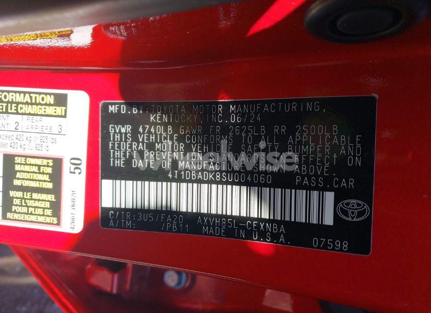 Photo 9 of 2025 Toyota Camry LE (VIN 4T1DBADK8SU004060)