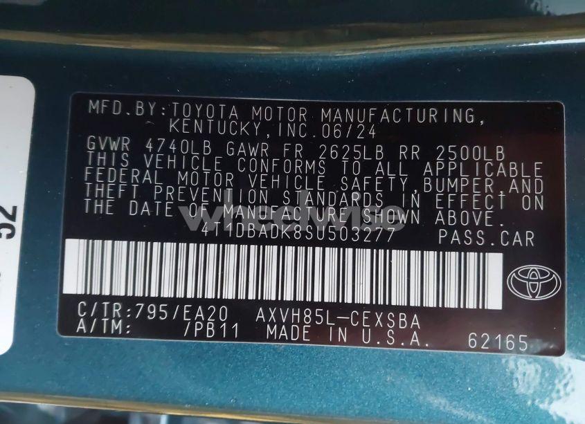 Photo 9 of 2025 Toyota Camry SE (VIN 4T1DBADK8SU503277)