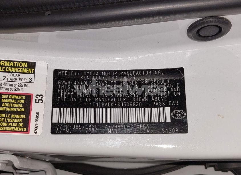 Photo 9 of 2025 Toyota Camry XSE (VIN 4T1DBADKXSU506830)