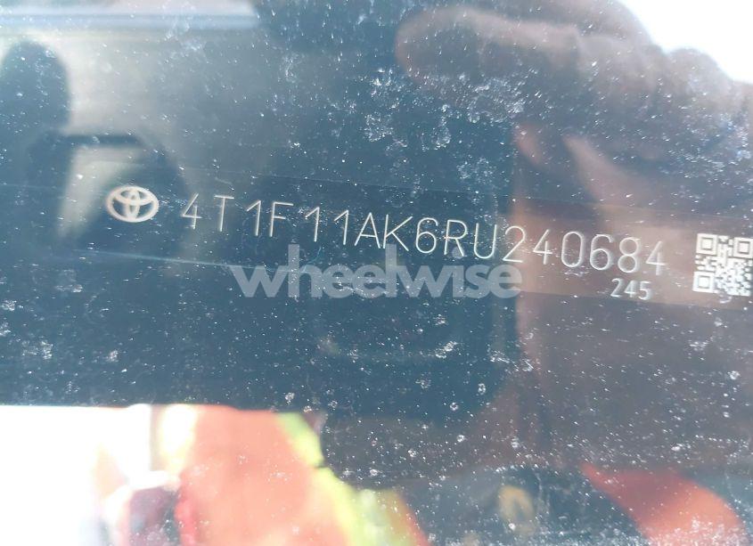 Photo 9 of 2024 Toyota Camry XLE (VIN 4T1F11AK6RU240684)