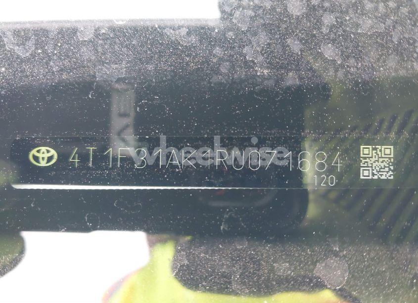 Photo 9 of 2024 Toyota Camry HYBRID XLE (VIN 4T1F31AK1RU071684)